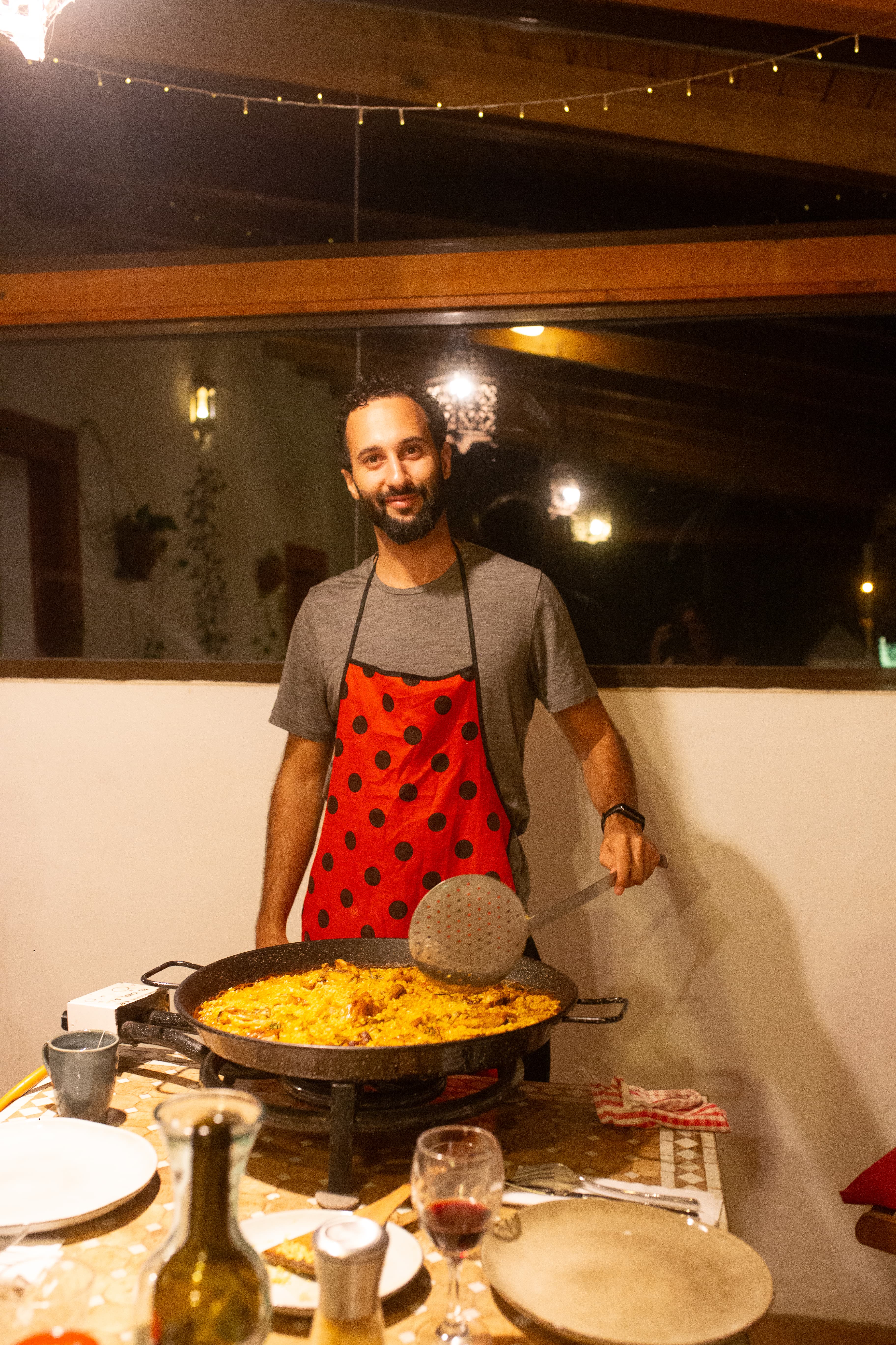 Cocinando paella