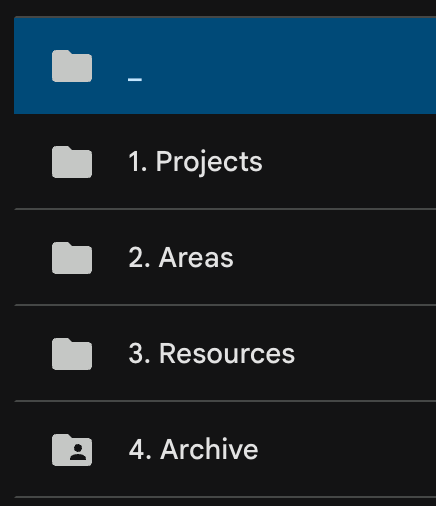 Mis carpetas de Google Drive siguiendo el método P.A.R.A